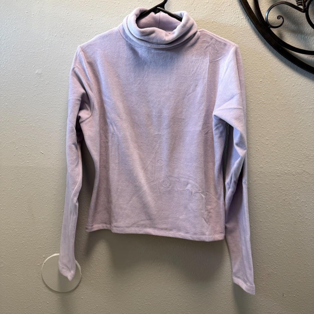 Vintage Y2K Moda International Lavender Turtleneck Top size Medium